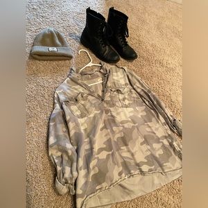 HOLLISTER camo tunic